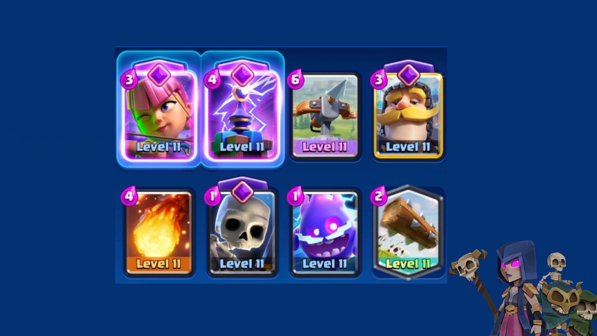 X-Bow decks for Clash Royale Dark Elixir event (Image via Supercell)